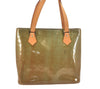 Authentic Louis Vuitton Vernis Houston Shoulder Bag Light Green M91005 LV 3364K