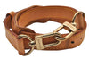 Authentic Louis Vuitton Leather Shoulder Strap Beige 40.9-48" LV 3368J
