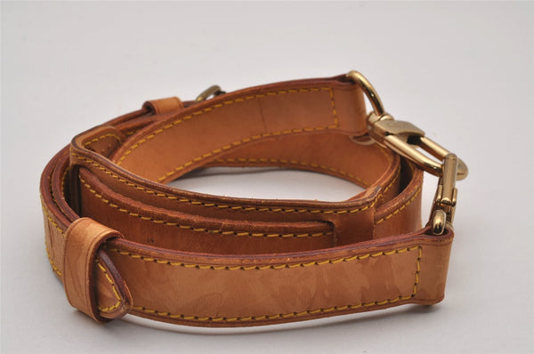 Authentic Louis Vuitton Leather Shoulder Strap Beige 40.9-48" LV 3368J