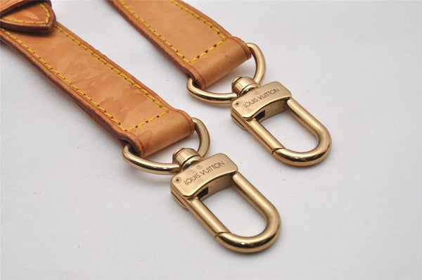 Authentic Louis Vuitton Leather Shoulder Strap Beige 40.9-48" LV 3368J