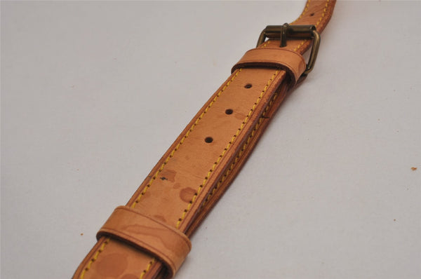 Authentic Louis Vuitton Leather Shoulder Strap Beige 40.9-48" LV 3368J