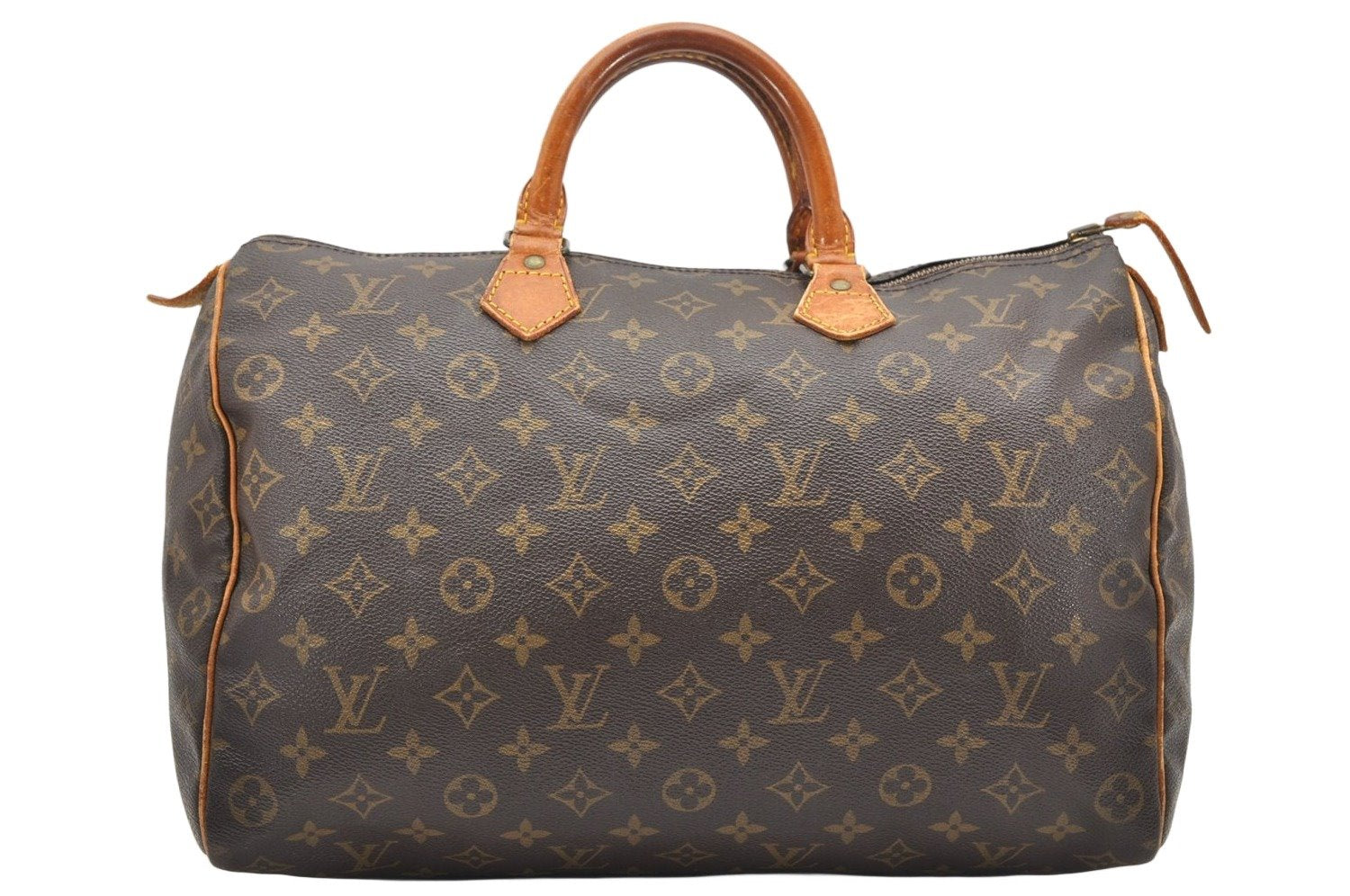 Authentic Louis Vuitton Monogram Speedy 35 Hand Boston Bag M41524 LV 3369K