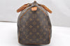 Authentic Louis Vuitton Monogram Speedy 35 Hand Boston Bag M41524 LV 3369K