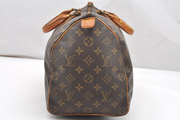 Authentic Louis Vuitton Monogram Speedy 35 Hand Boston Bag M41524 LV 3369K