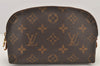 Authentic Louis Vuitton Monogram Pochette Cosmetic Pouch M47515 LV 3370K