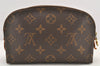 Authentic Louis Vuitton Monogram Pochette Cosmetic Pouch M47515 LV 3370K