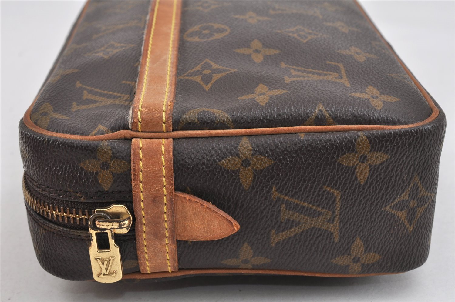 Authentic Louis Vuitton Monogram Compiegne 23 Clutch Hand Bag M51847 LV 3371K