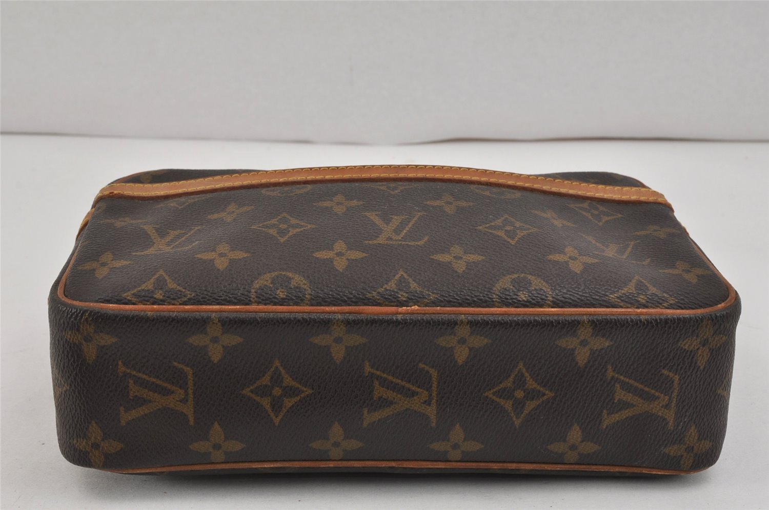 Authentic Louis Vuitton Monogram Compiegne 23 Clutch Hand Bag M51847 LV 3371K
