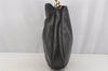 Authentic GUCCI Vintage Bamboo Shoulder Hand Bag Leather Black Junk 3372J