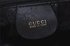Authentic GUCCI Vintage Bamboo Shoulder Hand Bag Leather Black Junk 3372J