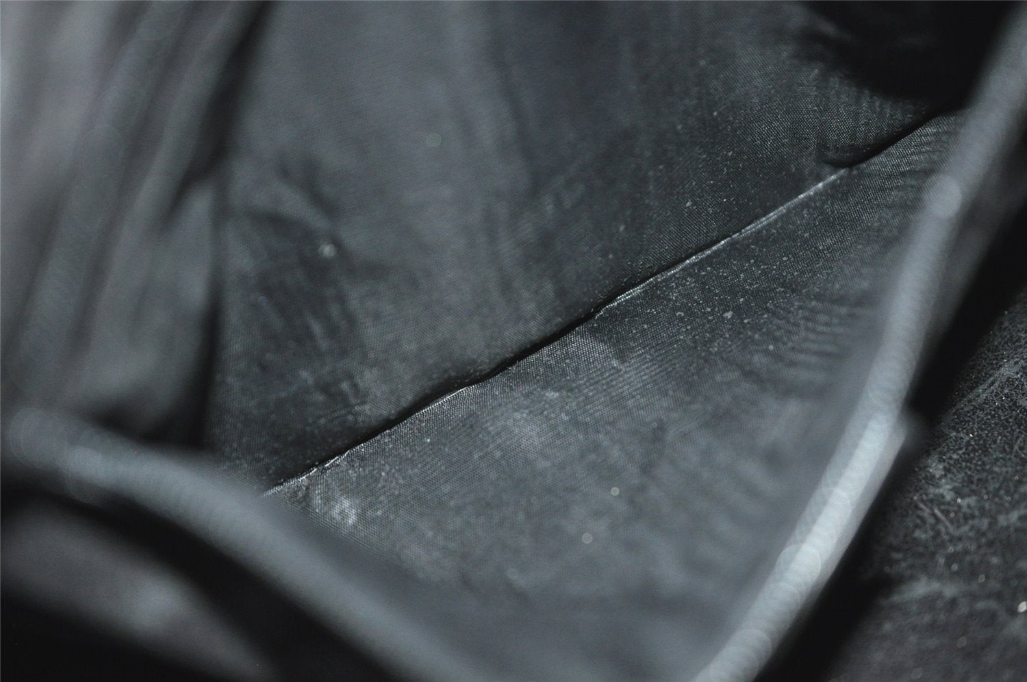 Authentic GUCCI Vintage Bamboo Shoulder Hand Bag Leather Black Junk 3372J