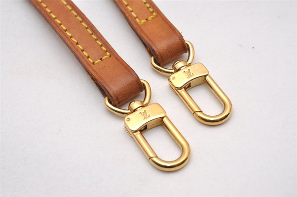 Authentic Louis Vuitton Leather Shoulder Strap Beige 45.1" LV 3375J