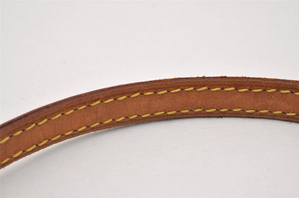 Authentic Louis Vuitton Leather Shoulder Strap Beige 45.1" LV 3375J