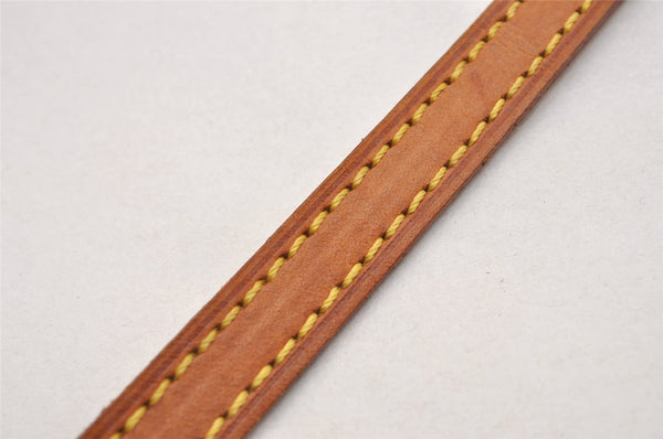 Authentic Louis Vuitton Leather Shoulder Strap Beige 45.1" LV 3375J