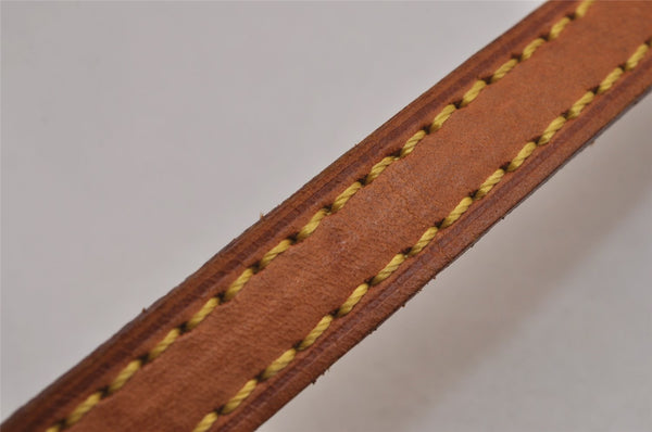 Authentic Louis Vuitton Leather Shoulder Strap Beige 45.1" LV 3375J