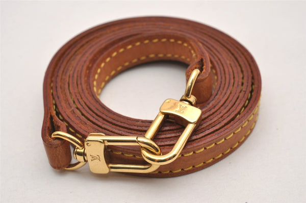 Authentic Louis Vuitton Leather Shoulder Strap Beige 45.1" LV 3375J