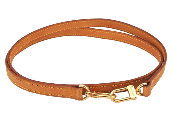 Authentic Louis Vuitton Leather Shoulder Strap Beige 47.2" LV 3375K