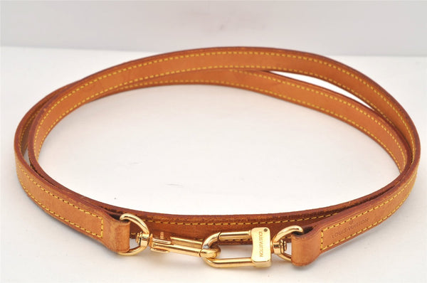 Authentic Louis Vuitton Leather Shoulder Strap Beige 47.2" LV 3375K