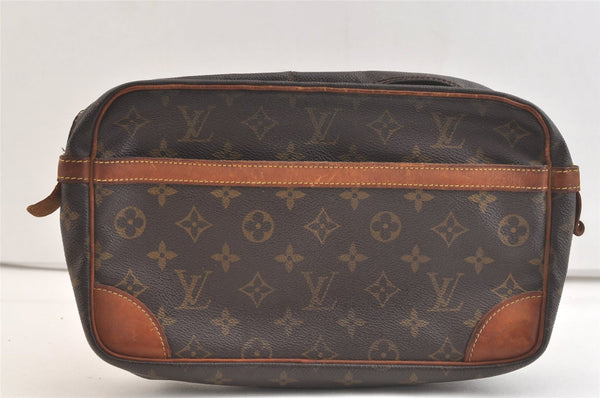 Authentic Louis Vuitton Monogram Compiegne 28 Clutch Hand Bag M51845 Junk 3376K