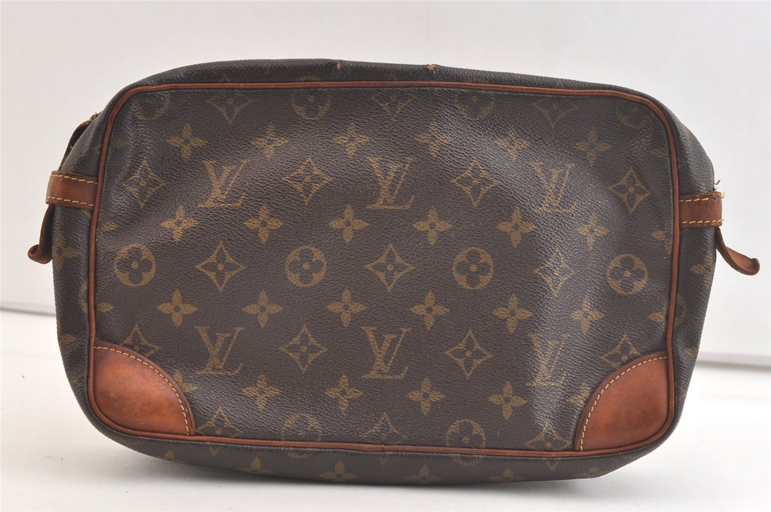 Authentic Louis Vuitton Monogram Compiegne 28 Clutch Hand Bag M51845 Junk 3376K