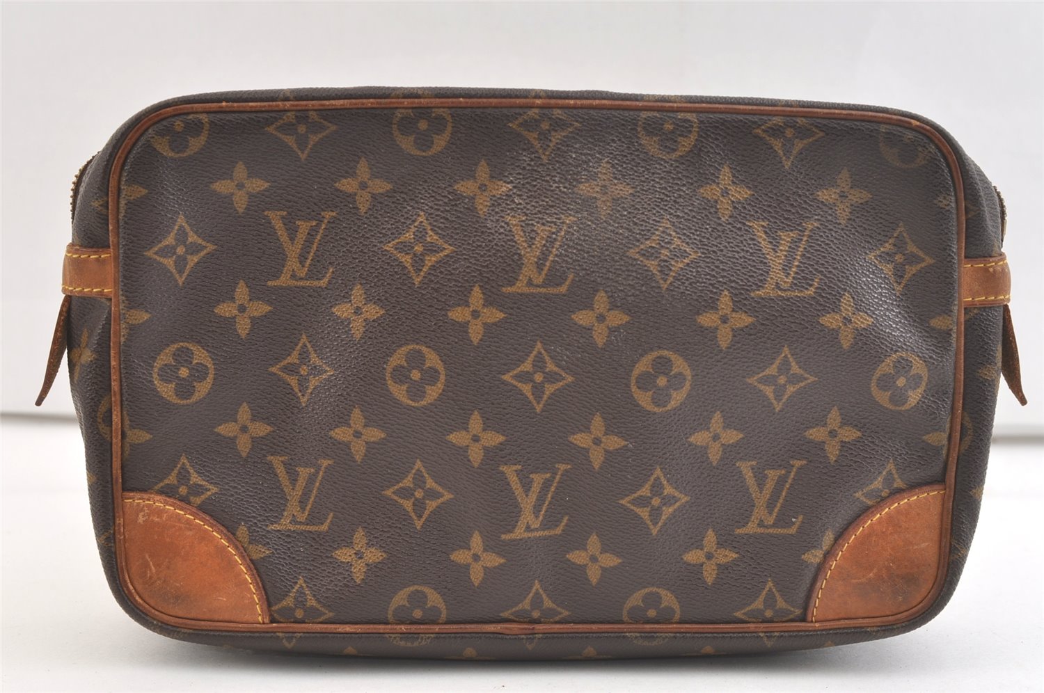 Authentic Louis Vuitton Monogram Compiegne 28 Clutch Hand Bag M51845 Junk 3377K
