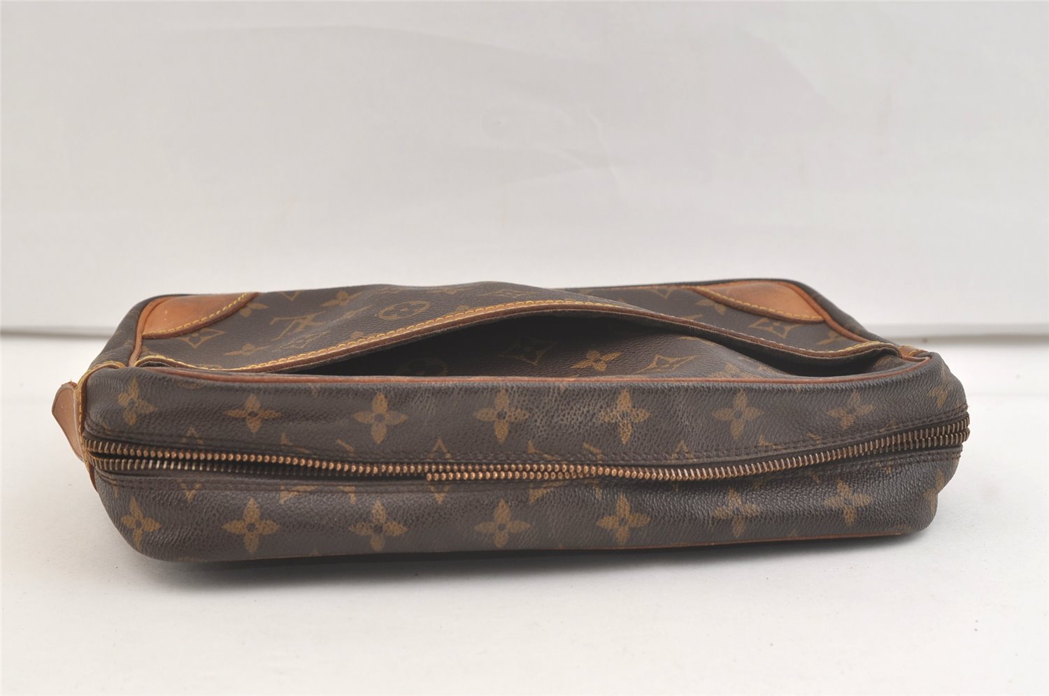 Authentic Louis Vuitton Monogram Compiegne 28 Clutch Hand Bag M51845 Junk 3377K
