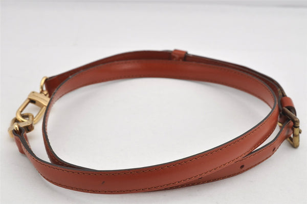 Authentic Louis Vuitton Leather Shoulder Strap Brown 40.2-47.2" LV 3378K