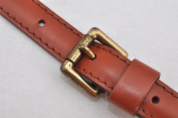 Authentic Louis Vuitton Leather Shoulder Strap Brown 40.2-47.2" LV 3378K