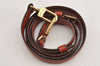 Authentic Louis Vuitton Leather Shoulder Strap Brown 40.2-47.2" LV 3378K