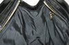 Authentic CHANEL Vintage Enamel CC Logo Chain Shoulder Tote Bag Black 3380I
