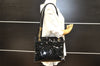 Authentic CHANEL Vintage Enamel CC Logo Chain Shoulder Tote Bag Black 3380I