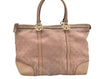 Authentic GUCCI Lovely Heart Tote Hand Bag GG Canvas Leather 257068 Beige 3380J
