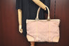 Authentic GUCCI Lovely Heart Tote Hand Bag GG Canvas Leather 257068 Beige 3380J