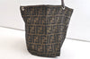 Authentic FENDI Zucca Shoulder Tote Bag Nylon Leather Brown Junk 3380K