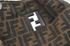 Authentic FENDI Zucca Shoulder Tote Bag Nylon Leather Brown Junk 3380K