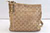 Authentic GUCCI Sherry Line Shoulder Bag GG Canvas Leather 144388 Beige 3381K