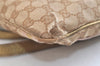 Authentic GUCCI Sherry Line Shoulder Bag GG Canvas Leather 144388 Beige 3381K