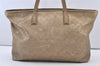 Authentic GUCCI Impreme Shoulder Tote Bag GG PVC Leather Gold 211120 Junk 3382J