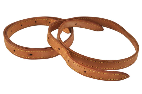 Authentic Louis Vuitton Leather Shoulder Strap For Bucket PM 27.6" Beige 3382K