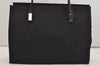 Authentic GUCCI Vintage Shoulder Hand Bag Nylon Leather Black 3383J