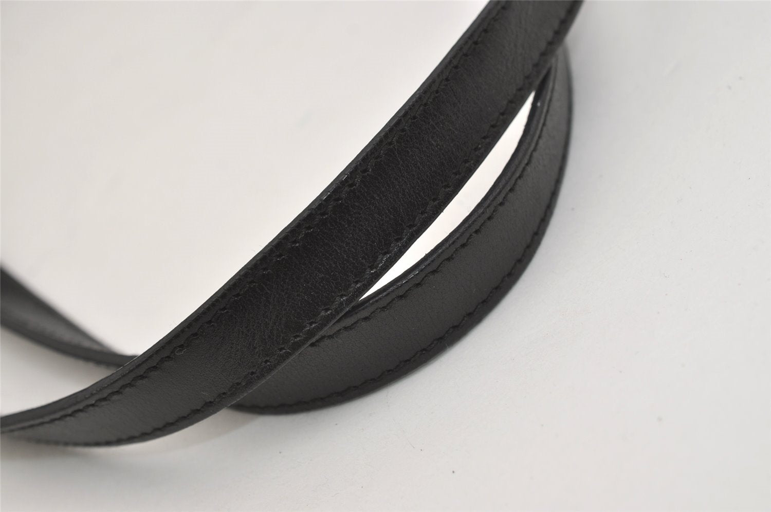 Authentic GUCCI Vintage Shoulder Hand Bag Nylon Leather Black 3383J