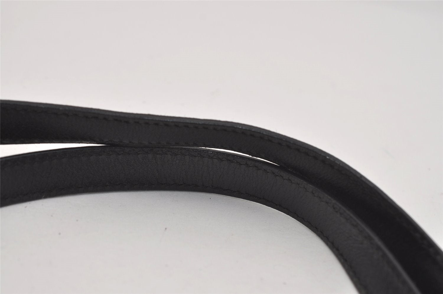 Authentic GUCCI Vintage Shoulder Hand Bag Nylon Leather Black 3383J