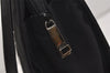 Authentic GUCCI Vintage Shoulder Hand Bag Nylon Leather Black 3383J