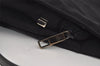 Authentic GUCCI Vintage Shoulder Hand Bag Nylon Leather Black 3383J