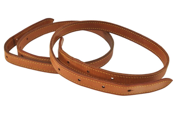 Authentic Louis Vuitton Leather Shoulder Strap For Bucket PM 27.6" Beige 3383K