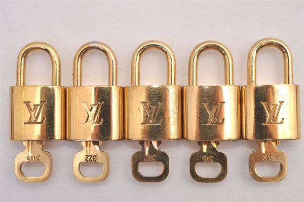 Authentic Louis Vuitton Padlock & Keys 10Set LV 3384J