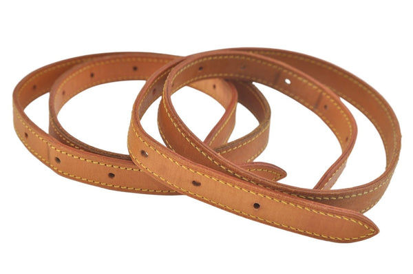 Authentic Louis Vuitton Leather Shoulder Strap For Bucket GM 31.9" Beige 3384K