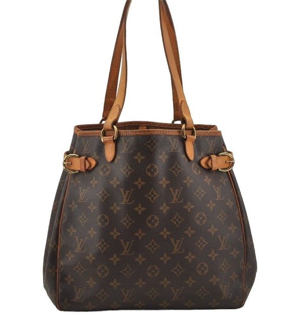 Authentic Louis Vuitton Monogram Batignolles Vertical Tote Bag M51153 LV 3387J
