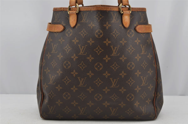 Authentic Louis Vuitton Monogram Batignolles Vertical Tote Bag M51153 LV 3387J