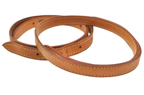 Authentic Louis Vuitton Leather Shoulder Strap For Bucket PM 27.6" Beige 3387K